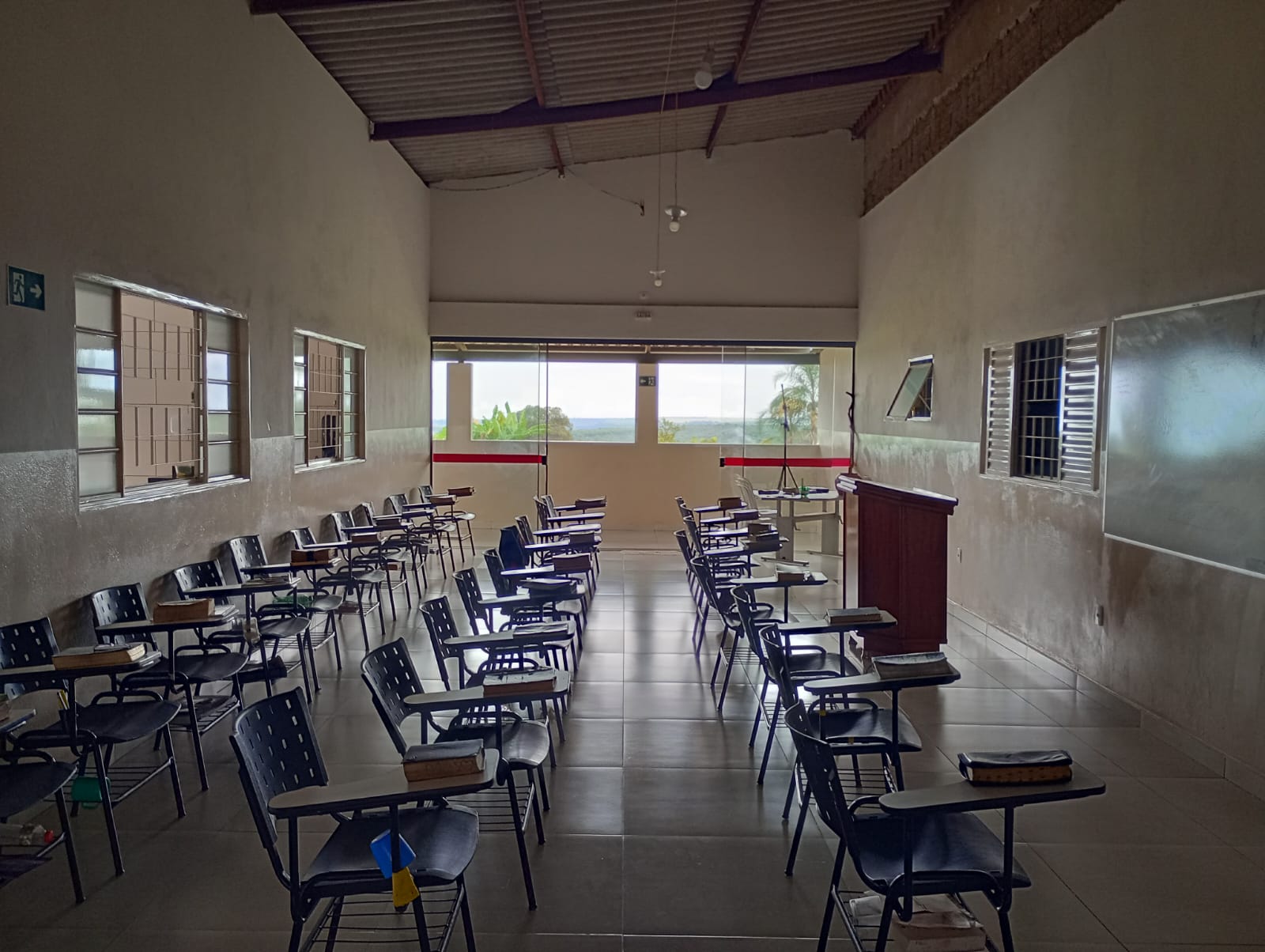 Auditório para atividades em grupo